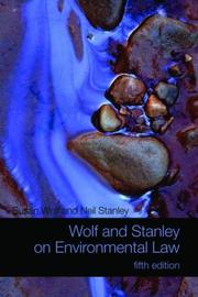 Cover of: Wolf and Stanley on environmental law.
