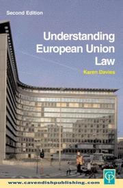 Cover of: Understanding EU law by Davies, Karen., Karen Davies, Davies, Karen.