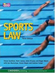 Cover of: Sports Law by Gardiner et al