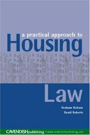 Cover of: A Practical Approach to Housing Law by Peter Robson