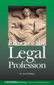 Cover of: Ethics of the Legal Profession