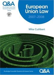 Cover of: European Union Law Q&A 2006-2007 6/e (Q & a Series)