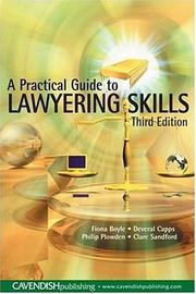 Cover of: A Practical Guide to Lawyering Skills