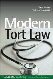 Cover of: Modern Tort Law 6/e