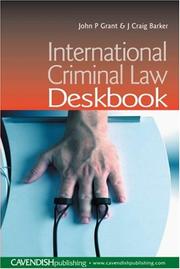 Cover of: Deskbook of International Criminal Law