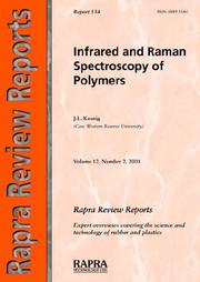 Cover of: Infrared and Raman Spectroscopy of Polymers (Rapra Review Reports) by J. L. Koenig