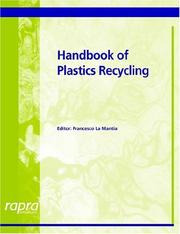 Cover of: Handbook Of Plastics Recyling