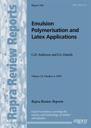 Emulsion polymerisation and latex applications