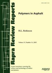 Cover of: Polymers in Asphalt