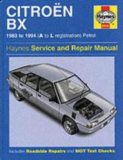 Cover of: Citroen BX Service and Repair Manual by Ian Coomber, Ian Coomber