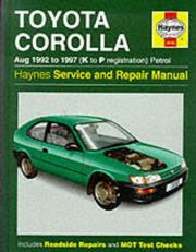 Cover of: Toyota Corolla 1992-97 Service and Repair Manual