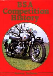 Cover of: BSA Competition History by Norman Vanhouse