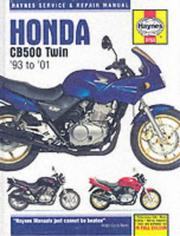 Cover of: Honda CB500 Service and Repair Manual (1993-2001)