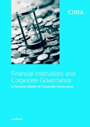 Cover of: Financial Institutions and Corporate Governance by J. Holland