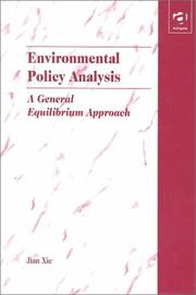 Cover of: Environmental policy analysis | Jian Xie