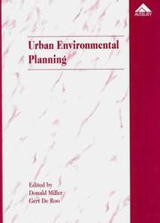 Cover of: Urban environmental planning: policies, instruments, and methods in an international perspective
