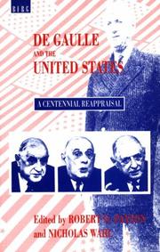 Cover of: De Gaulle and the United States by 