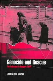 Cover of: Genocide and rescue by edited by David Cesarani.