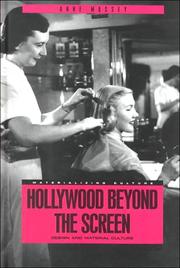 Cover of: Hollywood beyond the screen by Anne Massey