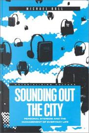 Cover of: Sounding Out the City by Michael Bull