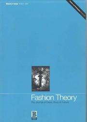 Cover of: Fashion Theory: Volume 6, Issue 1: The Journal of Dress, Body and Culture (Fashion Theory)