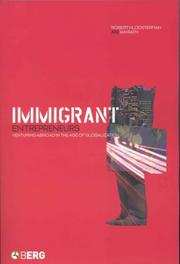 Cover of: Immigrant Entrepreneurs: Venturing Abroad in the Age of Globalization