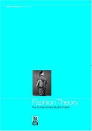 Cover of: Fashion Theory: Volume 6, Issue 3: The Journal of Dress, Body and Culture (Fashion Theory)