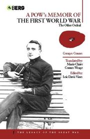 Cover of: A POW's memoir of the First World War: the other ordeal