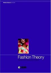 Cover of: Fashion Theory: Volume 8, Issue 2: The Journal of Dress, Body and Culture (Fashion Theory)