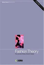 Cover of: Fashion Theory: Volume 8, Issue 3: The Journal of Dress, Body and  Culture: Special Issue on the Femme Fatale (Fashion Theory)