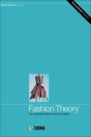 Cover of: Fashion Theory: Volume 9, Issue 2: The Journal of Dress, Body and Culture (Fashion Theory)