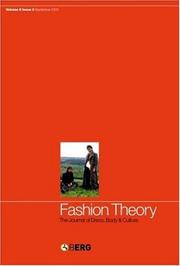 Cover of: Fashion Theory: Volume 9, Issue 3: The Journal of Dress, Body and Culture (Fashion Theory)