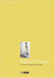 Cover of: Fashion Theory: Volume 9, Issue 4: The Journal of Dress, Body and Culture (Fashion Theory)