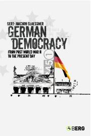 Cover of: German Democracy: From Post-World War II to the Present Day