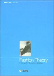 Cover of: Fashion Theory: Volume 8, Issue 1: The Journal of Dress, Body and Culture (Fashion Theory)