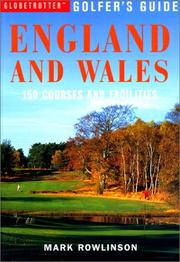 Cover of: Globetrotter Golfer's Guide to England and Wales