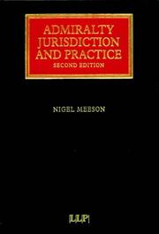 Cover of: Admiralty Jurisdiction and Practice (Lloyd