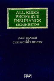 Cover of: All risks property insurance by John Hanson
