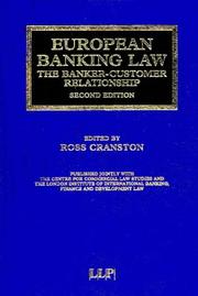 Cover of: European Banking Law the Banker Customer Relationship