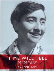 Cover of: Time will tell: memoirs
