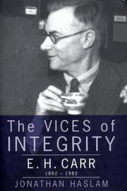 Cover of: The Vices of Integrity | Jonathan Haslam