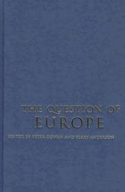 Cover of: The question of Europe