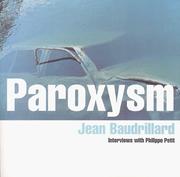 Cover of: Paroxysm by Jean Baudrillard