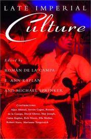 Cover of: Late imperial culture by edited by Román de la Campa, E. Ann Kaplan, Michael Sprinker.