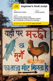 Cover of: Teach Yourself Beginner's Hindi Script