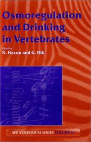 Cover of: Osmoregulation and Drinking in Vertebrates (Seb Seminar Series)