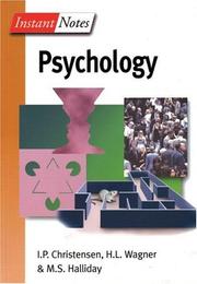 Cover of: Instant Notes in Psychology (Instant Notes)