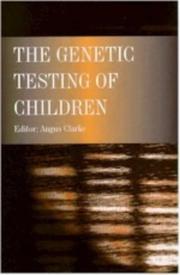 Cover of: genetic testing of children | 