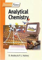 Cover of: Instant Notes in Analytical Chemistry (Instant Notes)