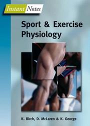 Cover of: Instant Notes in Sport and Exercise Physiology (Instant Notes)